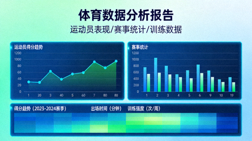 体育数据分析图表与数据可视化面板